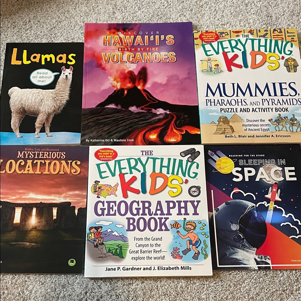 LIKE NEW Lot of 6 Kids nonfiction books